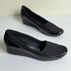 Cato Black Women's Semi Wedge Shoes Size 7.5M  Office Work